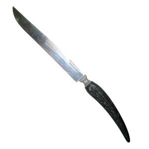 Cattaraugus Vanadium Kitchen Knife 10.5" Vintage Faux Stag Handle USA